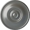 Ekena Millwork Jefferson Ceiling Medallion (Fits Canopies up to 2 7/8"), Hand-Painted Silver, 11 3/4"OD x 3/8"P CM12JESLS - alternate 1
